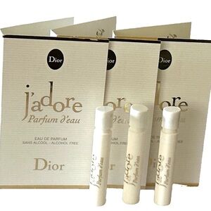 Bundle 3 Dior J'Adore D'Eau WOMENS travel size samples brand new